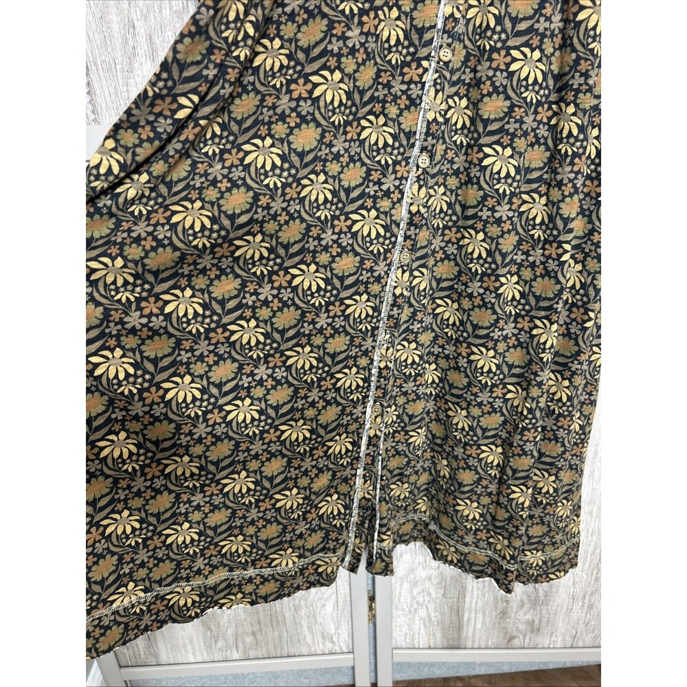 Natural Life Christa Knit Cotton Maxi Dress Size S Cottage Prairie Modest Boho - Picture 5 of 9